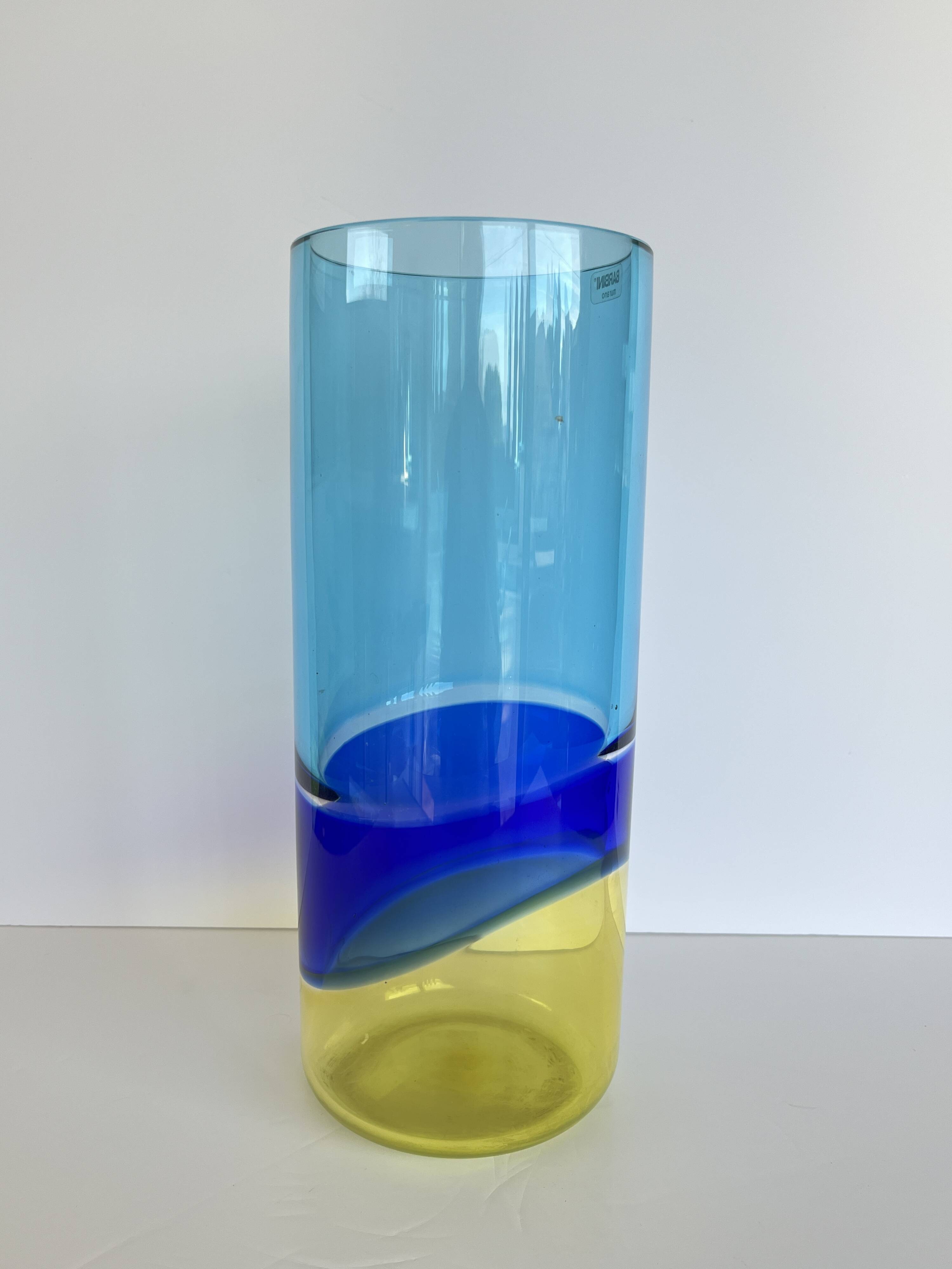 Murano - Alfredo Barbini, (1912–2007) - Vase - Large cylindrical vase