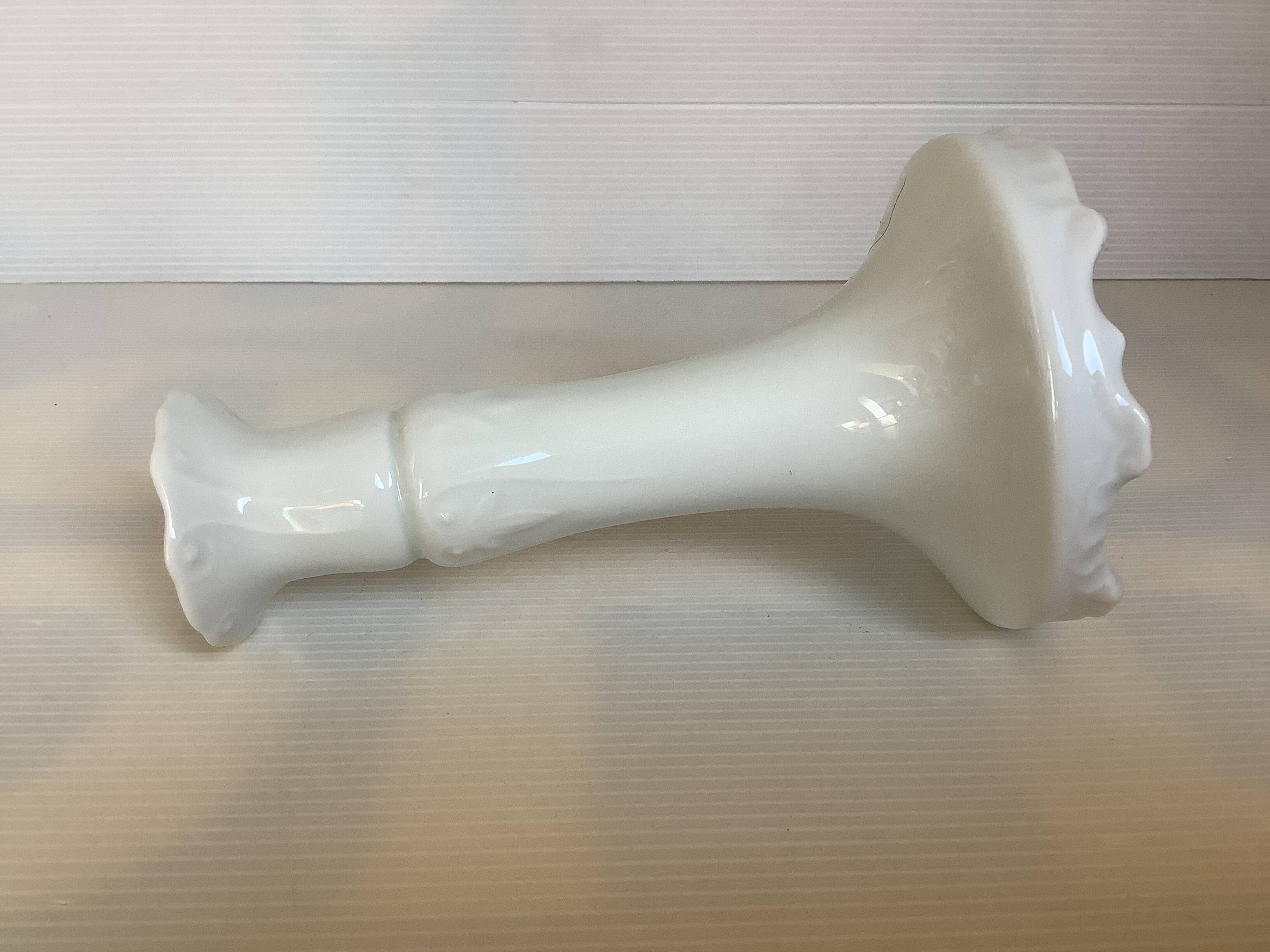 Limoges white porcelain candle holder