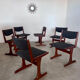 Set of 6 old Scandinavian chairs from the 60s, vintage teak