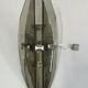 Vintage wall lamp in smoked glass design italy 70's