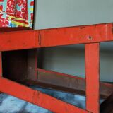 Vintage industrial stool made of recycled sheet metal