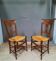 Pair of chair straws directoire