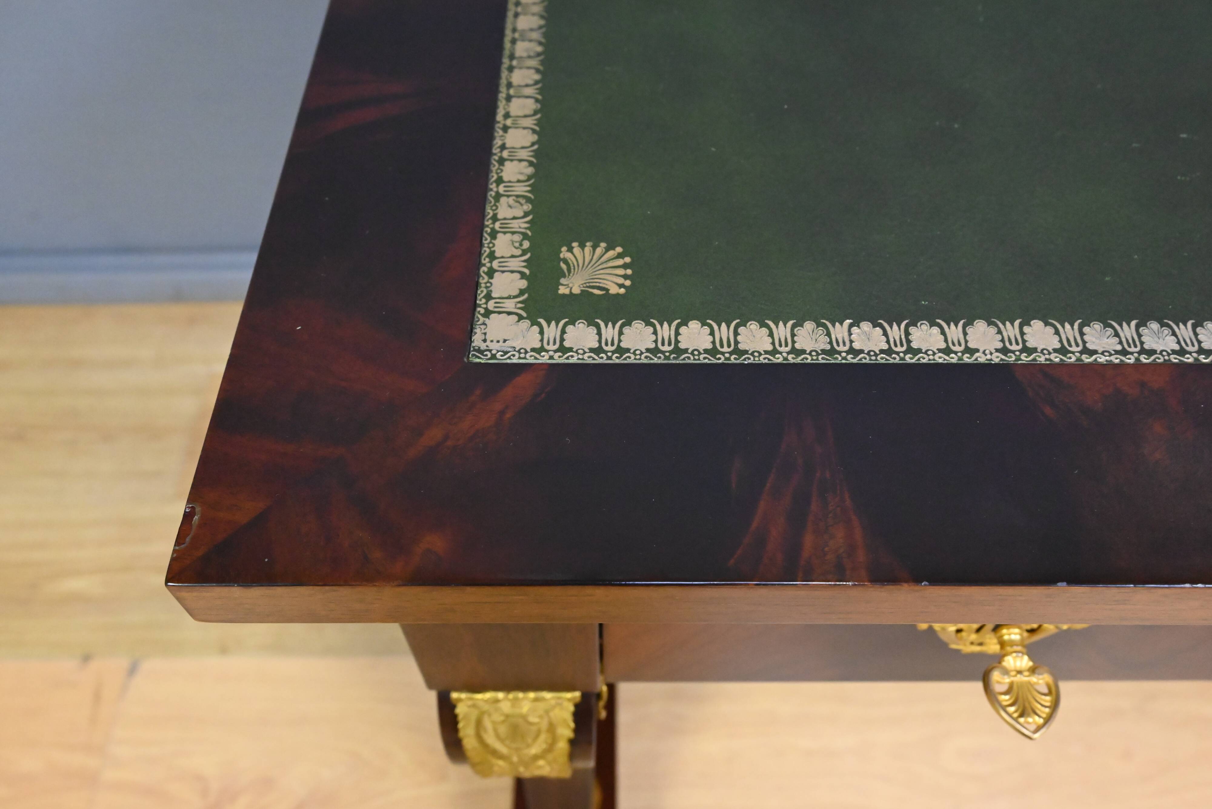 Mahogany desk, Egyptomania style – 20th century