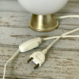 Opal globe table lamp