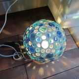 Glass and concrete ball lamp