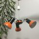 Hanging lamp 3 orientable spots, Aluminor France, 1970