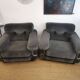 Paire de fauteuils design vintage italien des annes 70