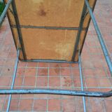Table pliante de camping bleu