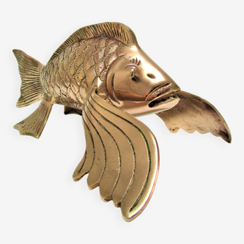 Sculptural brass fish from the 70s