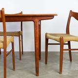 Dining Room Set by Ejner Larsen - Aksel Bender for Naestveld Mobelfabrik - Glyngore Stolefabrik Denmark 1950s