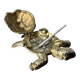 Regency turtle ashtray in brass, Spain, 1980