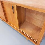 Vintage row in light oak wood from the 60s