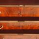 Antique mahogany chest of drawers with white marble.