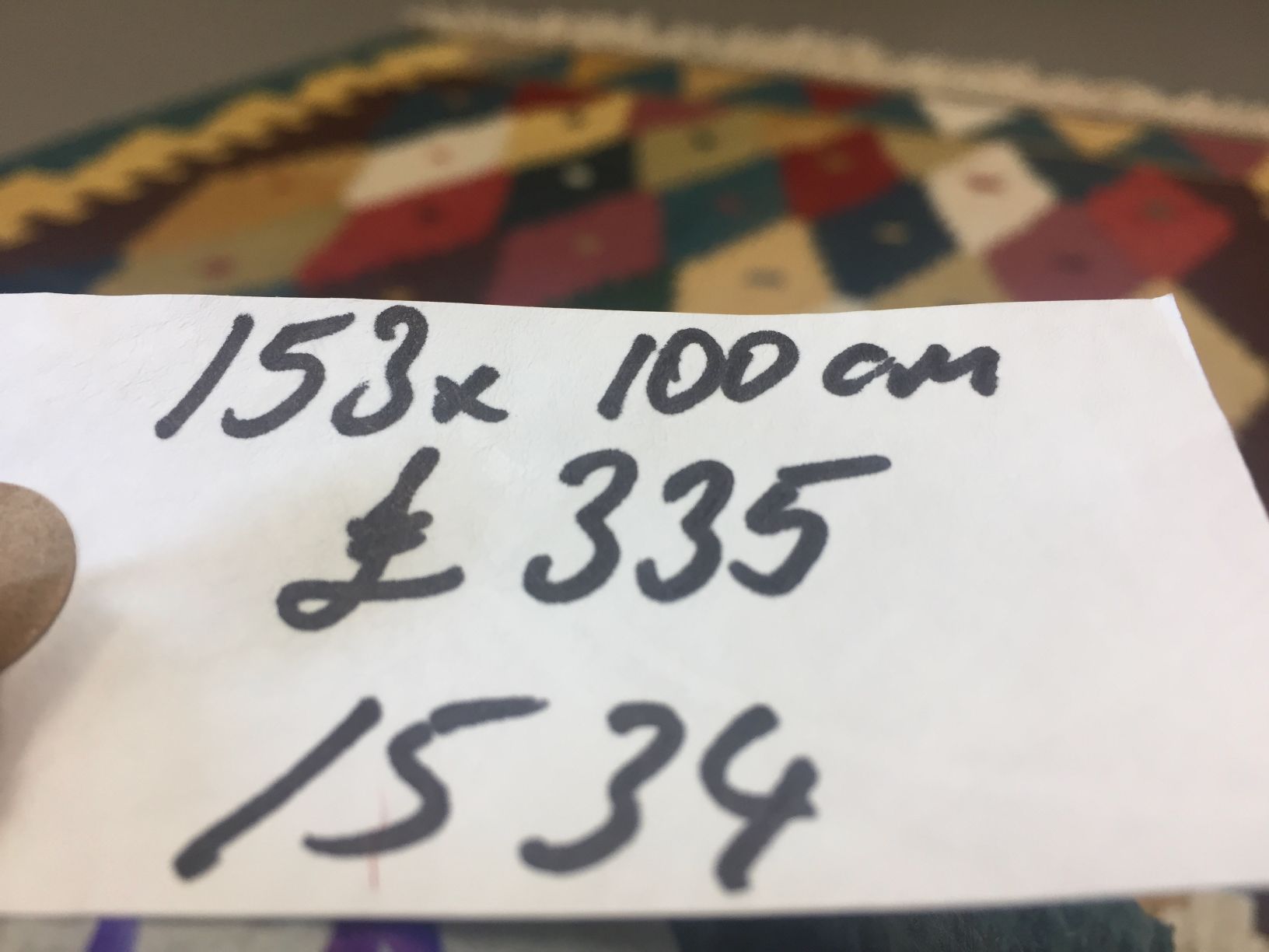 Turkish kilim 153x100 cm wool