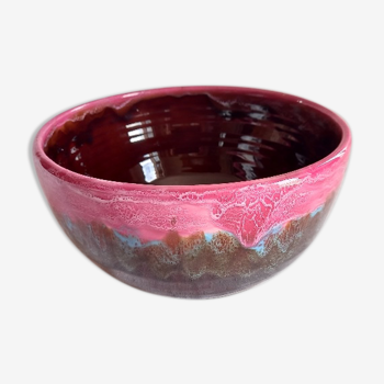 Multicolored salad bowl, festive atmosphere