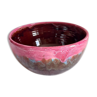 Multicolored salad bowl, festive atmosphere