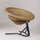 Arnold Bueno rattan and metal armchair by Mesquita