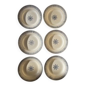 6 assiettes plates St. Amand Primax