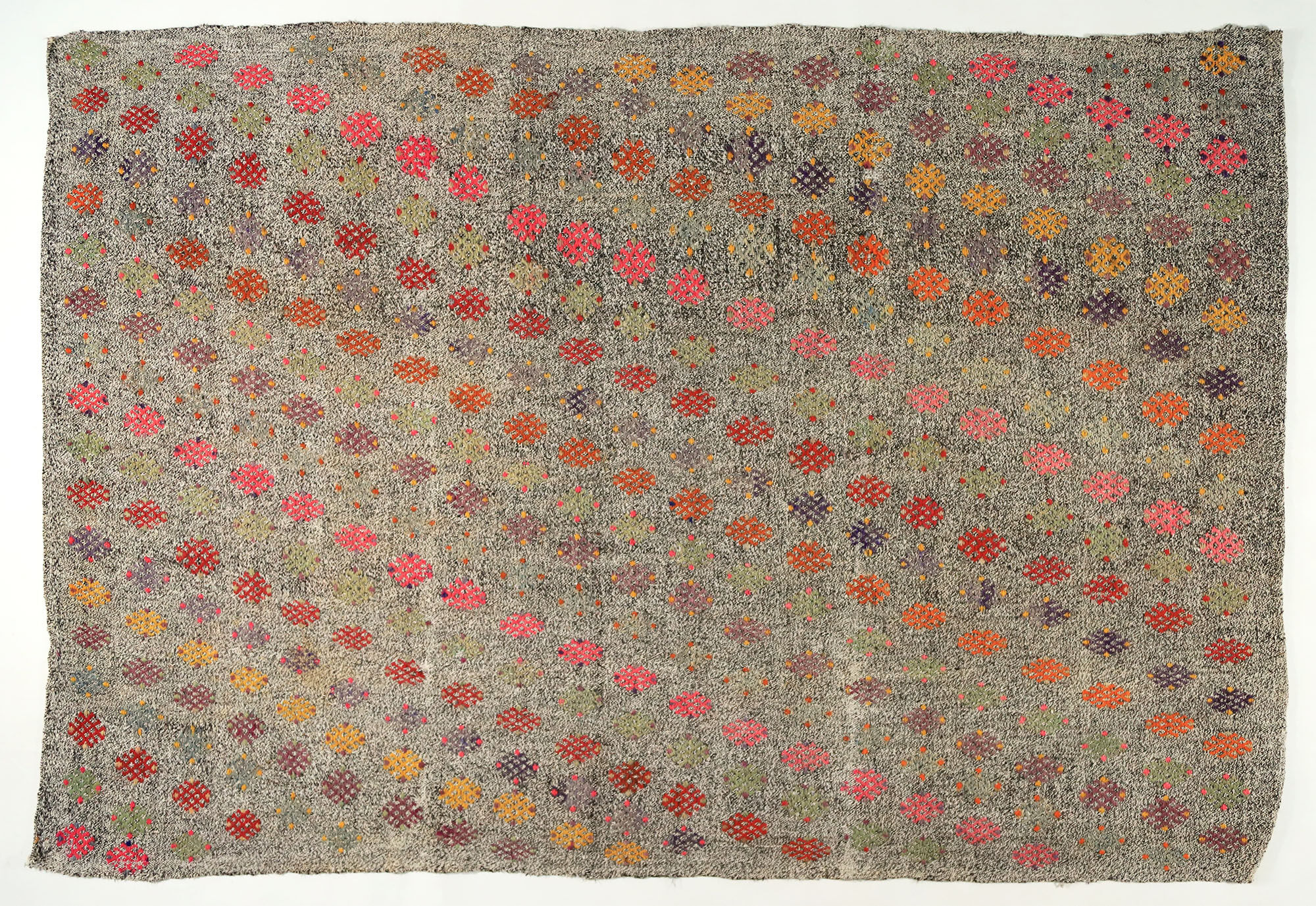Anatolian handmade kilim rug 273 cm x 179 cm