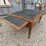 Vintage double-sided mahogany desk