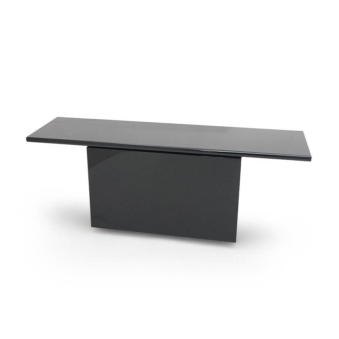 Black lacquered buffet by Giotto Stoppino for Acerbis, 1970s.