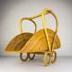 Vintage bamboo magazine rack by Vivai Del Sud, Italy, 1960s.