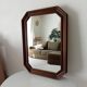 Vintage octagonal mirror from the 70s/80s.