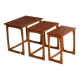 Retro teak 1960s mid century nest of tables coffee tables