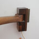 1960s boomerang wall lamp opaline glass