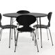 Arne Jacobsen table model 3600 with 4 Ant chairs by Fritz Hansen