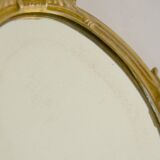 Mirror opposite hand brass 13x30cm