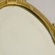 Mirror opposite hand brass 13x30cm