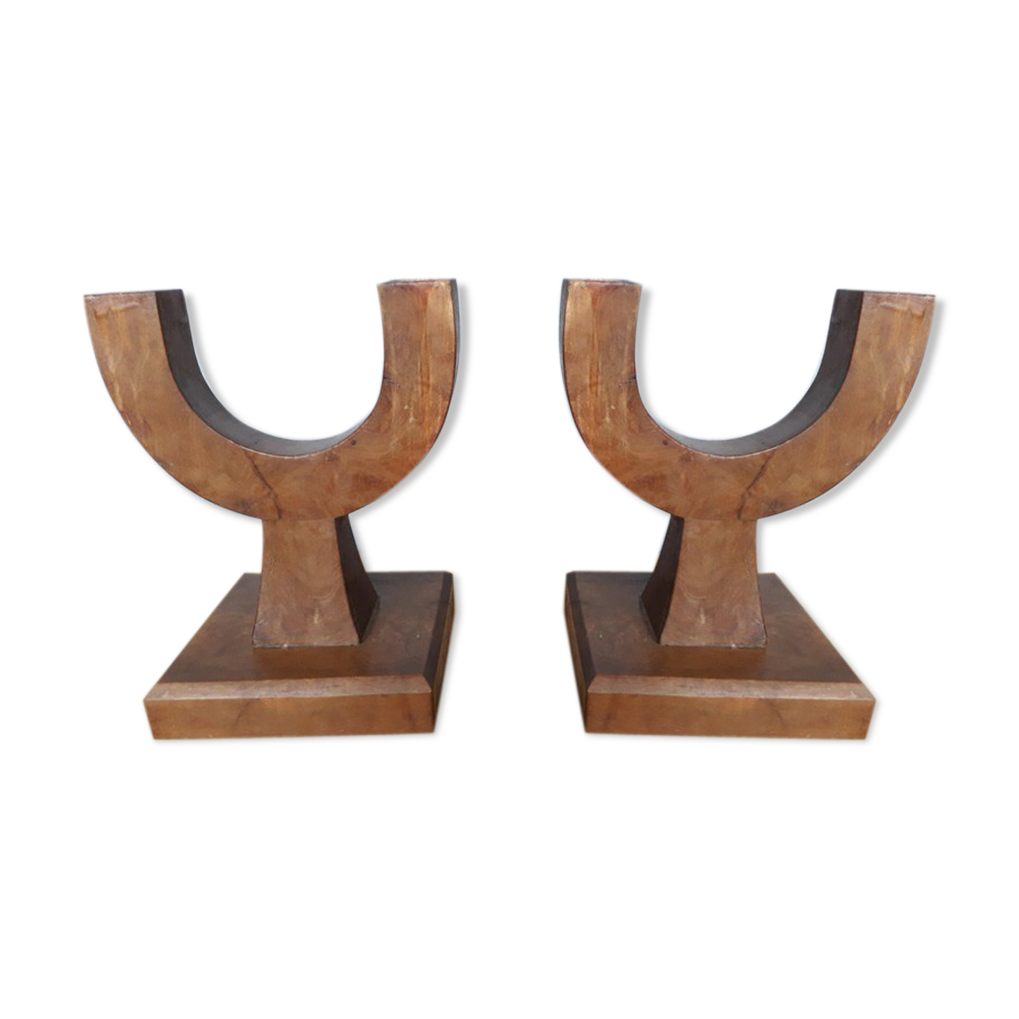 Pair of modernist candlesticks era art deco 1930