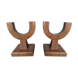 Pair of modernist candlesticks era art deco 1930