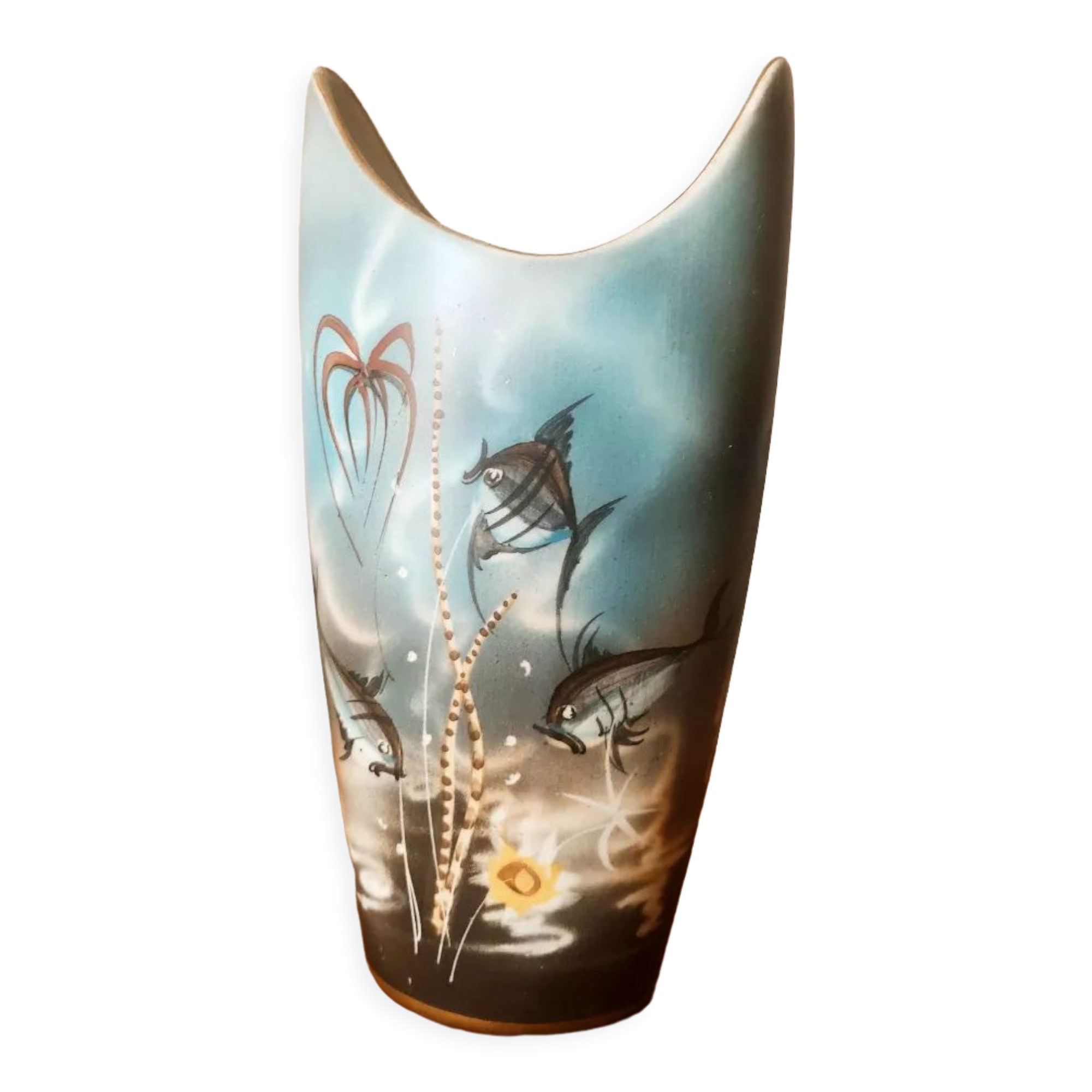 Free-form marine decoration vase