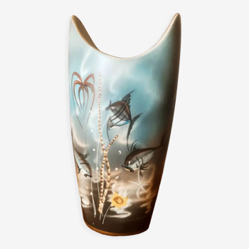 Free-form marine decoration vase