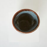 Rare glazed ceramic vase signed Accolay Maya collection around 1950