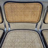 Set of 4 Marcel Breuer chairs model B32 in cane