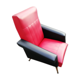 Fauteuil skaï 60s