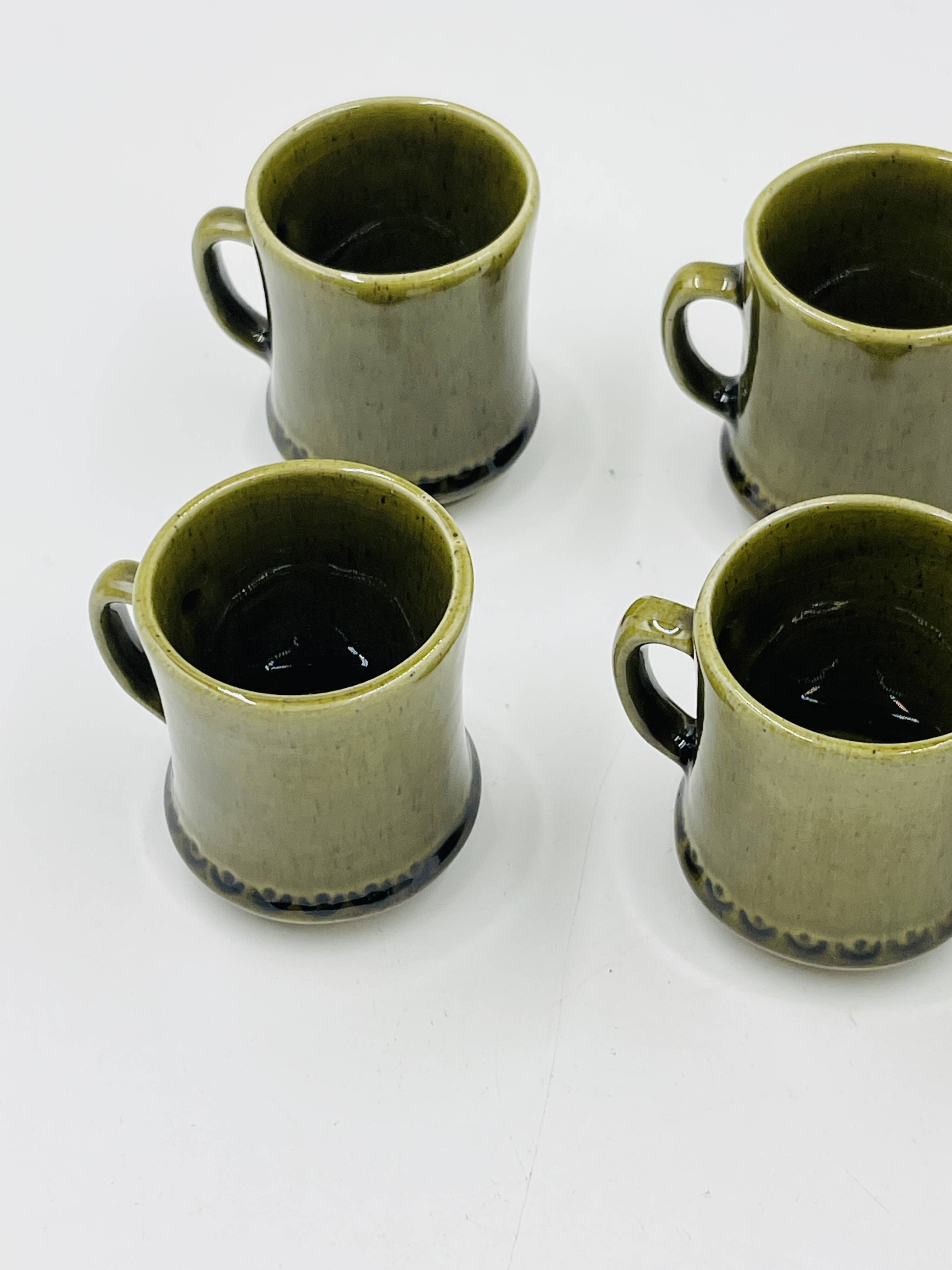 Lot 6 Espresso Cups Deco Hälsingborg Bari 15/1 Olive