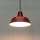 German enamelled pendant lamp from the mid-century by Kaiser Idell / Kaiser Leuchten, 1960s.