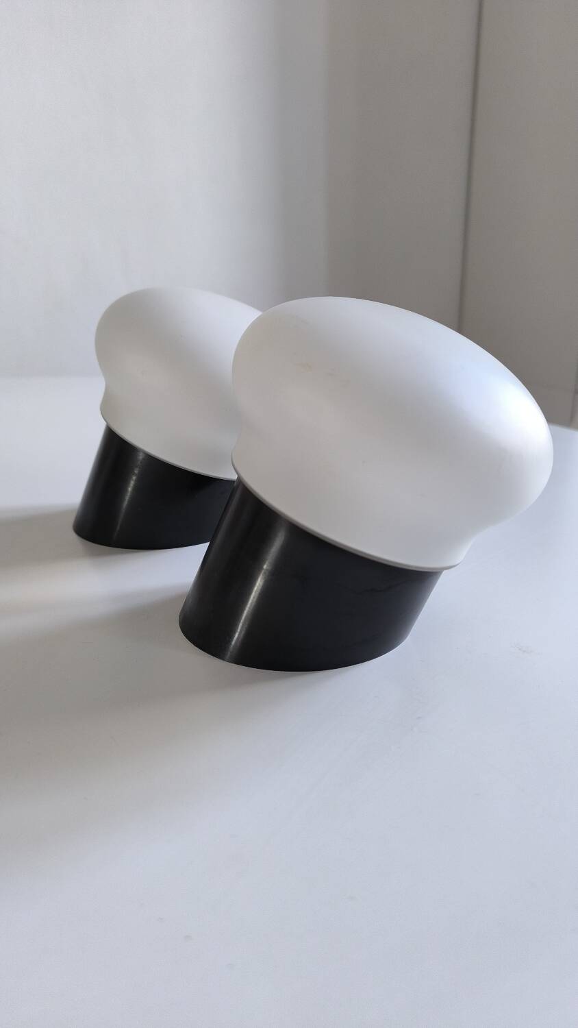 Charlotte Perriand Selection – Pair of “Les Arcs 1800” Wall Lights – Circa 1970