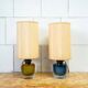 Murano glass table lamp engraved by Paolo Venini, 1960s, set of 2