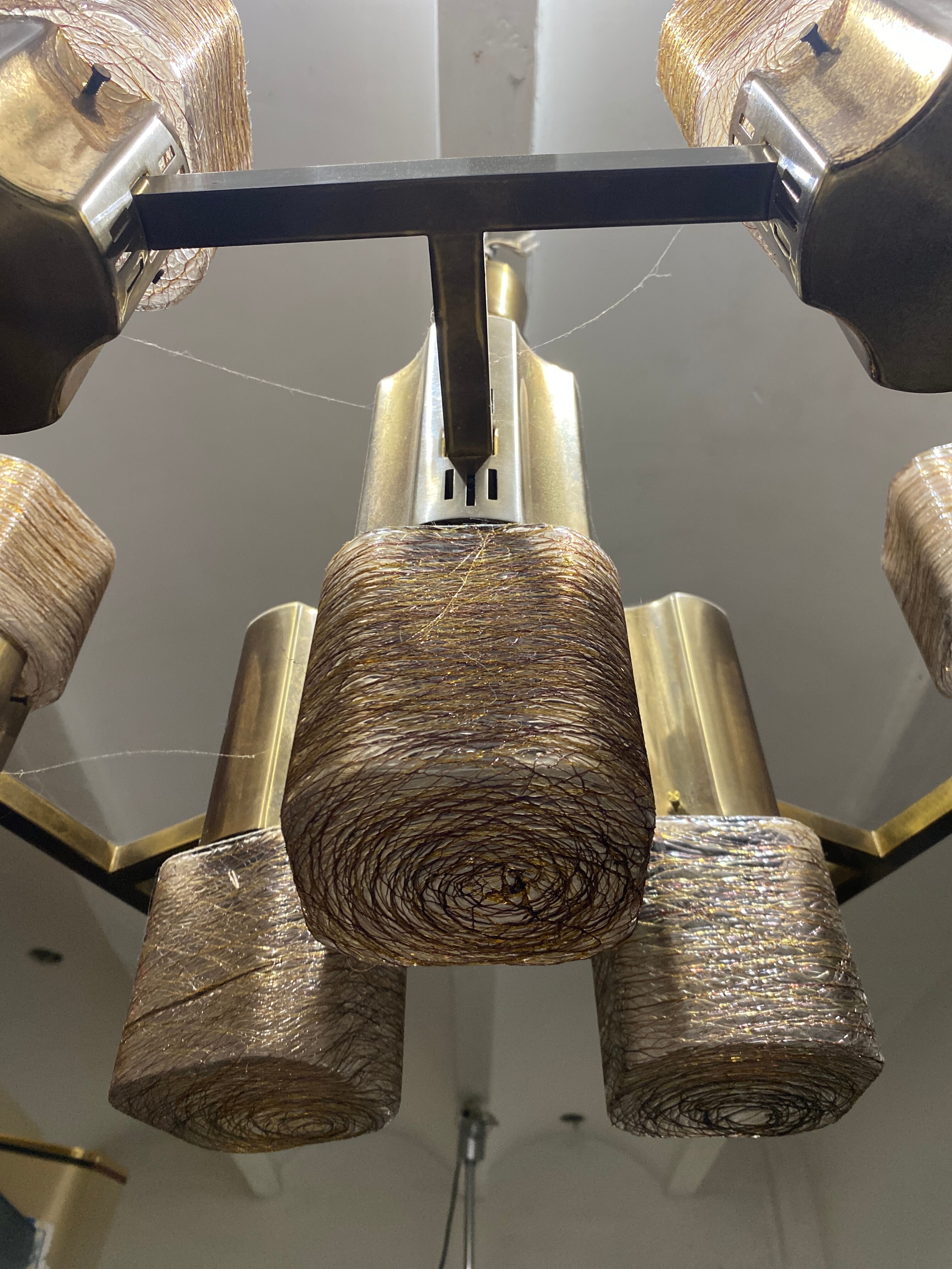 Ceiling lamp of the Sciolari house at the end of 1970