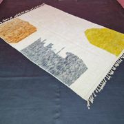 Large handmade traditional Berber rug 3/4 m