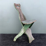 Antique milking chair