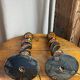 Paire de pieds de lampes Kashmiri