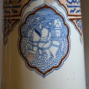 Qajar Persian Ceramic Ottoman Stool 19th Century