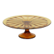 Art Deco Amber Tart Plate Dish Pastry Dish Scailmont