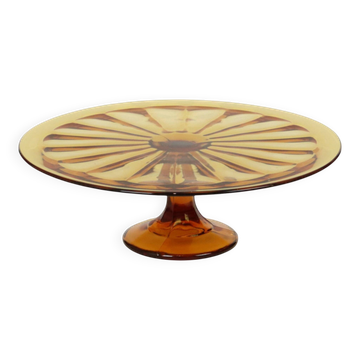 Art Deco Amber Tart Plate Dish Pastry Dish Scailmont